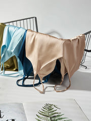 Bxoxo Spaghetti Strap Top Women Halter V Neck Basic White Cami Sleeveless Satin Silk Tank Tops Women'S Summer Camisole