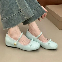 Bxoxo Women Mary Jane Loafers Shoes Flats Dress Bow Sandalias Women Summer 2025 Designer Fashion Sport Shoes Luxury Chaussure Femme