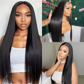 BXOXO 200 Density Brazilian 40 Inch Bone Straight 5x5 Lace Closure Ready To Wear Human Hair Wigs 13x4 lace Front Closure Wigs