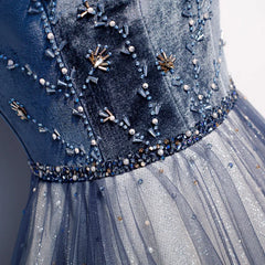 BXOXO Beach Beading Evening Prom Dresses Lace Up Back V-Neck Simple Vestidos Formal Prom Gowns