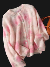 Bxoxo Elegant Floral Sweet Cardigan Sweaters Women Long Sleeve Lazy Wind Vintage Knitted Coats Fall New O Neck Single Breasted Tops