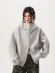 Bxoxo Y2K Black Hoodies Women Streetwear Oversize Loose Long Sleeve Retro Sweatshirt American Harajuku Vintage Bf Tops Coats New