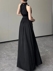 BXOXO Vintage Women Casual A-Line Slim Summer Dress Sleeveless Solid Elegant One Pieces Sexy White Black Vestidos Female Clothings