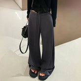Bxoxo High Waist Casual Women Wide Leg Pants Y2K Korean Fashion Streetwear Loose Jogging Pants Autumn All Match Female Sweatpants