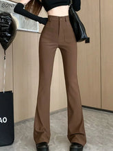 BXOXO Flare Pants Women Slim Casual Sexy Streetwear Basic Solid Spring Chic All-match Korean Style Fashion Soft Ins High Waist Females