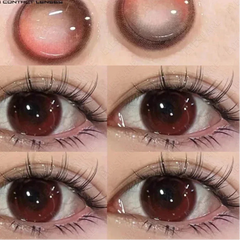 BXOXO 1 Pair New Colored Contact Lenses for Eyes Korean Lens Natural Big Eye Lenses Brown Lenses Blue Eye Contacts Red Lenses