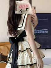 BXOXO Elegant Bow Women Dress Summer Preppy Style Sweet Print Dot Ladies Mini Dress Party Night Vestidos New