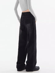 Bxoxo New Black High Waist JeansY2K Harajuku Streetwear Baggy Jeans Hip-hop Women Pants Autumn Straight Wide Leg Trousers Women