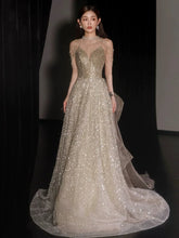 BXOXO Halter Sequins Celebrity Dress Tassel A-line Saudi Arabic Sparkle Detachable Trailing Quinceanera Bride Woman Dance Formal Gown