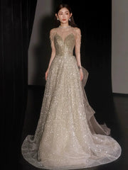 BXOXO Halter Sequins Celebrity Dress Tassel A-line Saudi Arabic Sparkle Detachable Trailing Quinceanera Bride Woman Dance Formal Gown