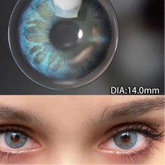 BXOXO 1 Pair Myopia Eyes Colored Lenses with Diopter Comfort Wearing Eyes Contacts Lenses Prescription Yearly Use