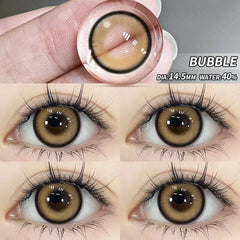 BXOXO 1pair Eye Contacts Lense Color Contact Lenses for Eyes Natural Gray Contact Lens Yearly Fashion Beauty Makeup EyeLenses