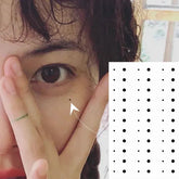 BXOXO 1PC Black Temporary Tattoo DIY Tear Mole Stickers Water Transfer Body Art Dot Fake Tattoo Face Eye Corner Beauty Makeup Moles