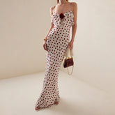 BXOXO Elegant Women's Ruffle Cami Dress Sleeveless Spaghetti Strap V Neck Bodycon Long Dress Summer Holiday Party Dress