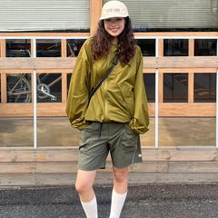 Bxoxo Outdoor Sun Protection Jacket Women Summer Lightweight Breathable Sportswear Quick Drying Hoodie Thin Skin Mountaineering Coat