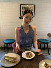 BXOXO Vintage Tank Tops Women Print Graphic Tops Y2k Vintage T Shirt Sleeveless Streetwear Camis Tops Summer 2000s Aesthetic