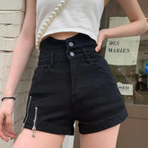 BXOXO - High Waist Zipper Shorts