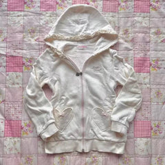 BXOXO Kawaii Oversized Top Winter Women Clothes Pink Bow Streetwear Zip Hoodie Femme Cute Suit Sweet Girl Lace Y2k Tops Vintage Hoody