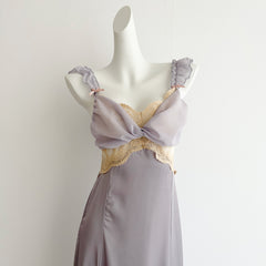 BXOXO - summer inspo 2025 Summer Sexy Strap Dress Women French Elegant Party Fairy Dress Backless Lace Long Dresses Women Court Vintage