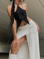 Star Shaped Halter Crop Cami Top