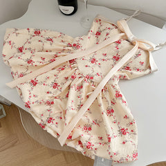 BXOXO - summer inspo 2025 New Summer Floral Strap Midi Dress Women Sleeveless Elegant Vintage Dress Korean Fashion Party Dress