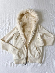 BXOXO Y2k Hoodie Vintage Winter Clothes Homme Harajuku Loose Oversized Tops Zip Up Hoodies Fox Fur Mens Sweatshirt Emo Hoody Punk Top