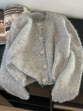 BXOXO Autumn Winter Woman Korean Vintage Mori Girl Mohair Cardigan Sweater Mori Girl Jumper Solid Color Long Sleeve Knitwears 2000s