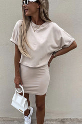 BXOXO - Cotton Blend Casual Dress