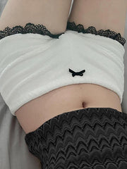 BXOXO - Lace Trim Bow Shorts