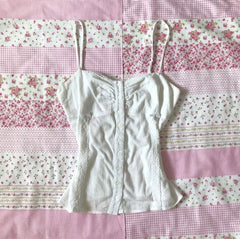 BXOXO Crop Top Summer Y2k Clothing Women Camis Punk Sexy Sweet Girl Slim Sling Kawaii Korea Tank Tops Femme Harajuku Aesthetic Corset