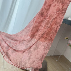 BXOXO - summer inspo French Floral Strap Dress for Women 2025 Summer New Vintage V-neck Sleeveless Fishtail Dress Vacation Style Sling Dresses