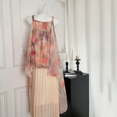 BXOXO - summer inspo Women's Summer New Beach Maxi Dress Sleeveless Backless Long Dress Niche Design Elegant Evening Party Slip Dresses