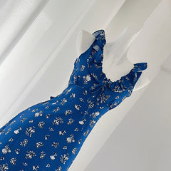 BXOXO - summer inspo Ruffled Backless Halter Dresses Chic Design Elegant High Waist Party Dress Summer Women V-neck Maxi Dress 2025 New