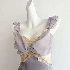 BXOXO - summer inspo 2025 Summer Sexy Strap Dress Women French Elegant Party Fairy Dress Backless Lace Long Dresses Women Court Vintage