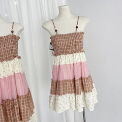 BXOXO - summer inspo Fashion Floral Patchwork Suspender Dress Women Layered Deep V-neck Backless Beach Long Dresses Female Holiday Party Vestido