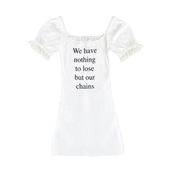 Bxoxo Women Dress vintage Lace Streetwear Emo Girls Chic Aesthetic Gothic Y2K Punk sexy Harajuku Casual Grunge Fashion Cute Slim Dress