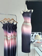 BXOXO - summer inspo Tie-dye Slim-fit Skirt Sexy Strap Elegant Slip Sweet Loose Women Elegant Skirt Summer Korean Fashion Women's Clothe