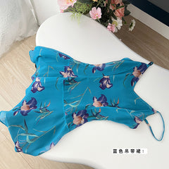 BXOXO - summer inspo Floral Suspender Women Dress 2025 Summer New Chic Design Sexy Spicy Girl Casual Sleeveless Dress Seaside Vacation Style