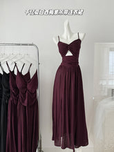 BXOXO - summer inspo Women's Fashion Sexy Hollow Out V-Neck Suspender Dress Backless High Waist Dresses Temperament Casual Vacation Dress