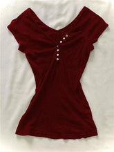 BXOXO T shirt Harajuku Women Tee Shirts Korea Slim Red Short sleeve Vintage 2000s Femme Crop Tops Aesthetic Sweet Girl Graphic Y2k Top