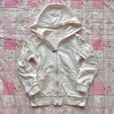 BXOXO Y2k Top Kawaii Hoodie Sweet Girl Zip UP Hoodies Bow Slim Women Long Sleeve Cute Punk Sexy Hoody Gothic 2000s Graphic weatshirt