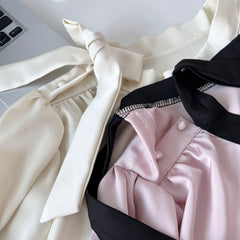 BXOXO - summer inspo Commuter Sets Women Long Sleeve High Quality Casual Women's Aesthetics Dress Outfits Top Skirt Girl