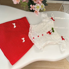 BXOXO - summer inspo 2025 New French Sweet Two-piece Short Crop Sling Tops + Bow A-line Skirts Suits Korean Spicy Girl Sexy Chic Sets