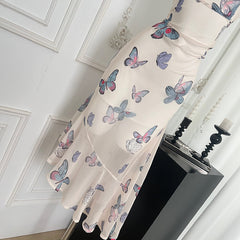 BXOXO - summer inspo Butterfly Suspended Dress For Women's Spring/Summer New Sweet Halter Dress Fashion Versatile Dresses