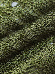 Backless Cutout Perspective Maxi Dress