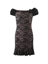 Lace Off Shoulder Mini Dress