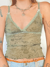 Vintage Lace Patch Wood Ear Cami Top