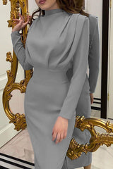 Bxoxo - Fashion Elegant O Neck One Step Skirt Dresses(9 Colors)