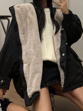 Solid Hooded Drawstring Flap Detail Jacket