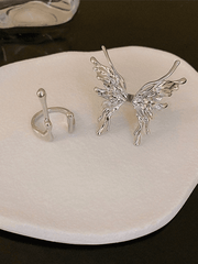 Grunge Butterfly Cuff Ring Jewelry